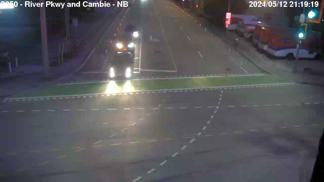 Live Camera Image: River Parkway at Cambie Road Northbound