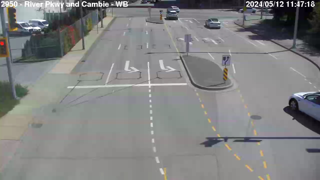 Live Camera Image: River Parkway at Cambie Road Westbound