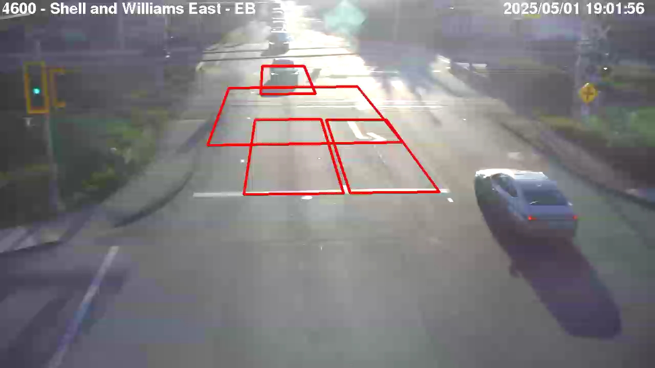 Live Camera Image: Shell Road at Williams Road East  (east of rail tracks)