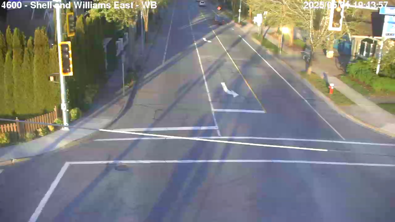 Live Camera Image: Shell Road at Williams Road Westbound (East of Railway)