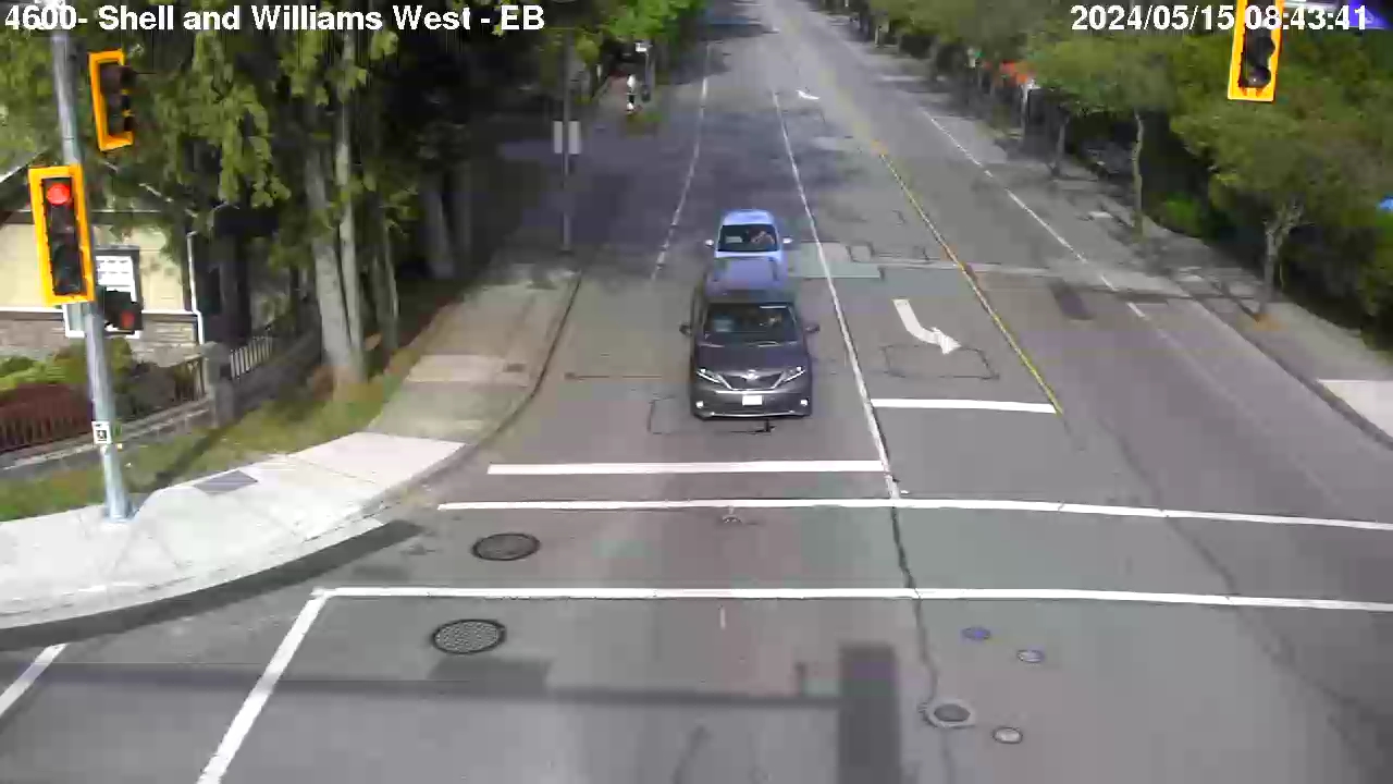 Live Camera Image: Shell Road at Williams Road Eastbound (West of Railway