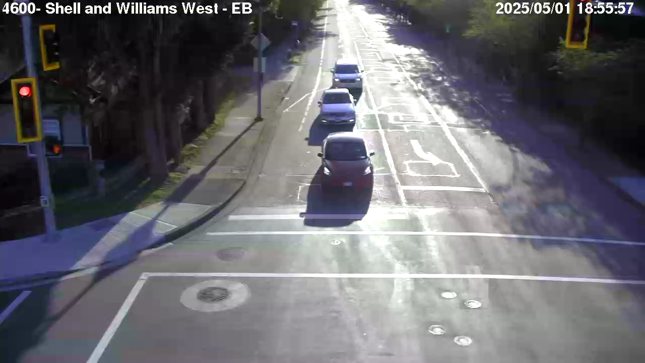 Live Camera Image: Shell Road at Williams Road Eastbound (West of Railway