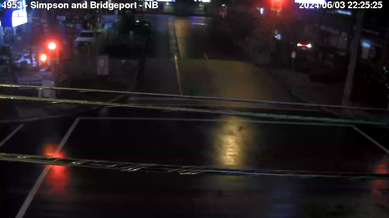 Live Camera Image: Simpson Road at Bridgeport Road Northbound