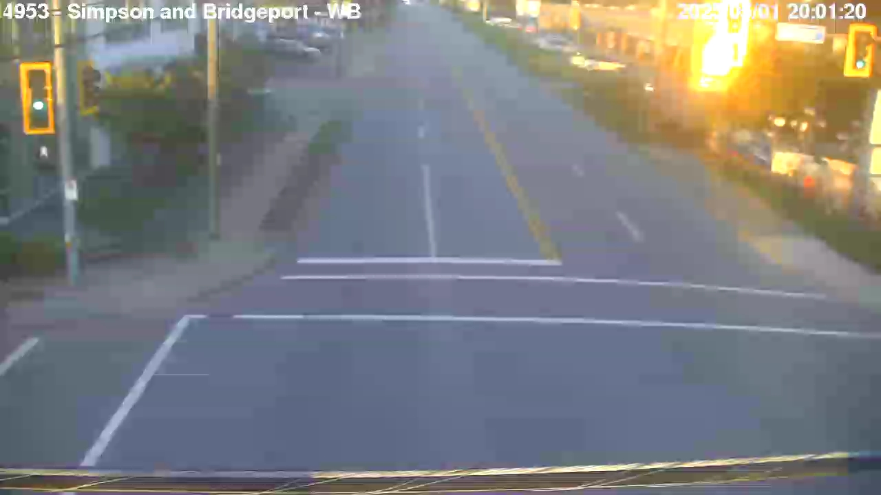 Live Camera Image: Simpson Road at Bridgeport Road Westbound