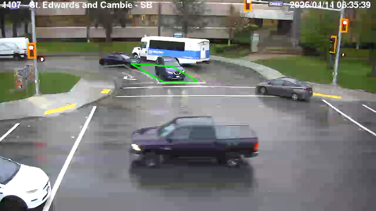 Live Camera Image: St. Edwards Drive at Cambie Road Southbound