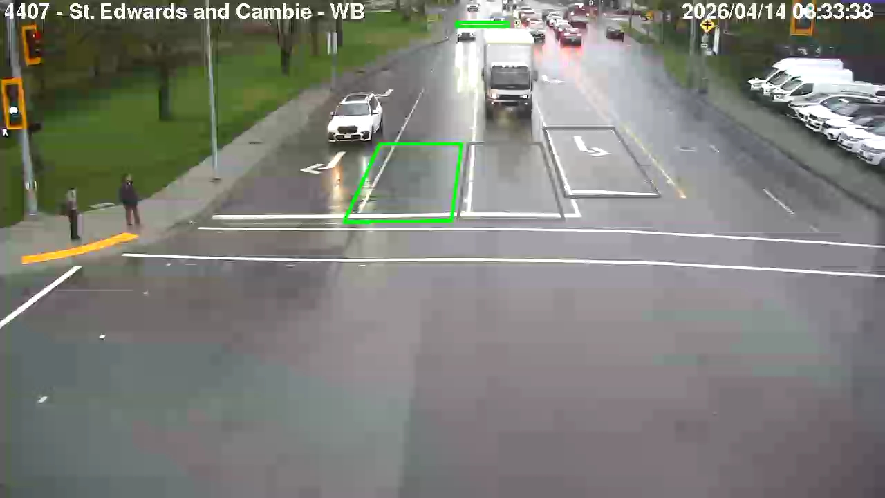 Live Camera Image: St. Edwards Drive at Cambie Road Westbound