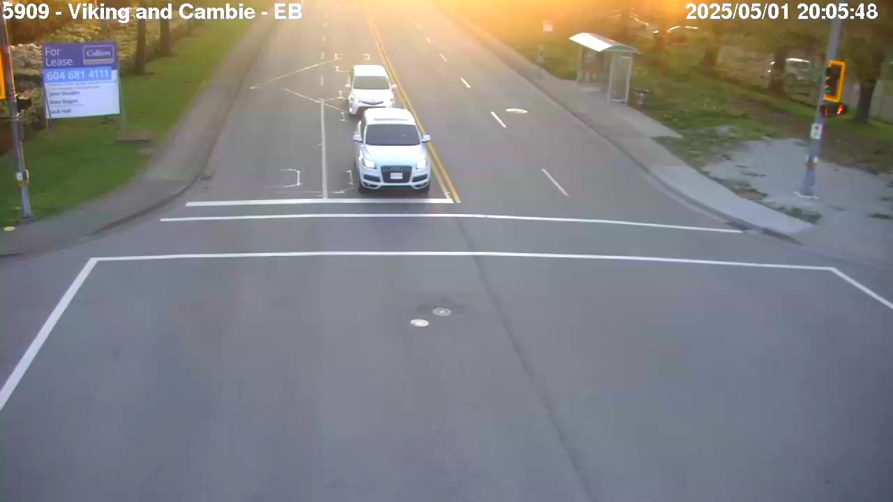 Live Camera Image: Viking Way at Cambie Road Eastbound