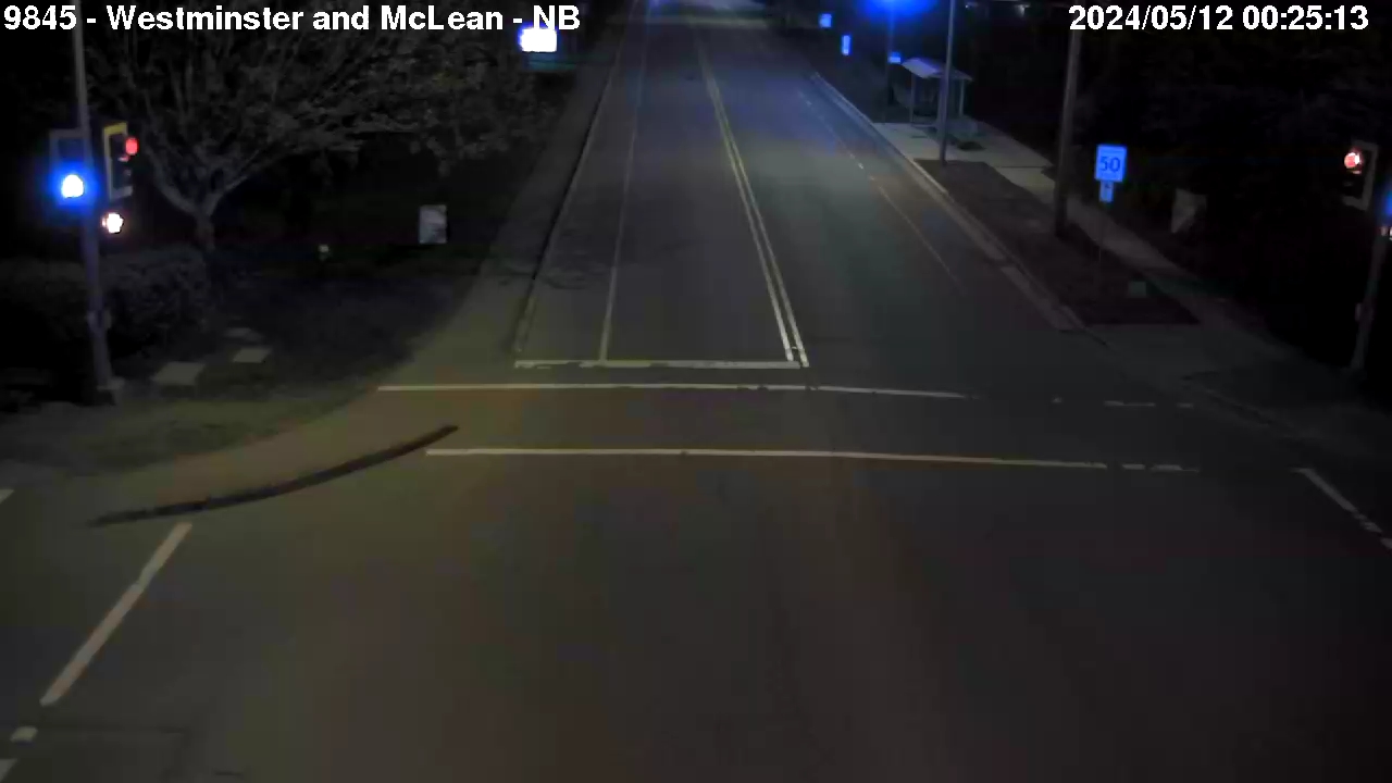 Live Camera Image: Westminster Highway at McLean Avenue Northbound