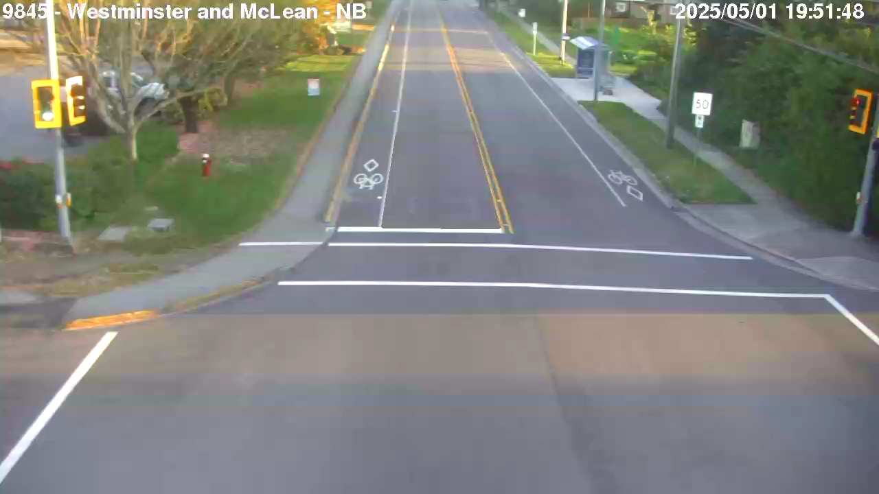 Live Camera Image: Westminster Highway at McLean Avenue Northbound